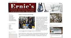 Desktop Screenshot of erniesvacuumandsewing.com