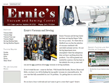 Tablet Screenshot of erniesvacuumandsewing.com